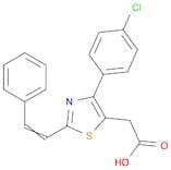 5-Thiazoleacetic acid, 4-(4-chlorophenyl)-2-(2-phenylethenyl)-