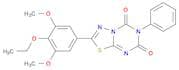 5H-1,3,4-Thiadiazolo[3,2-a][1,3,5]triazine-5,7(6H)-dione, 2-(4-ethoxy-3,5-dimethoxyphenyl)-6-pheny…