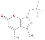 Pyrano[2,3-c]pyrazol-6(1H)-one, 3,4-dimethyl-1-(2,2,2-trifluoroethyl)-
