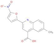 4-Quinolinecarboxylic acid, 6-methyl-2-(5-nitro-2-furanyl)-