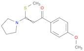 2-Propen-1-one, 1-(4-methoxyphenyl)-3-(methylthio)-3-(1-pyrrolidinyl)-