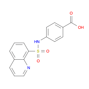 Benzoic acid, 4-[(8-quinolinylsulfonyl)amino]-