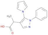 1H-Pyrazole-4-acetic acid, α-methyl-1-phenyl-5-(1H-pyrrol-1-yl)-