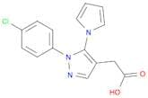 1H-Pyrazole-4-acetic acid, 1-(4-chlorophenyl)-5-(1H-pyrrol-1-yl)-