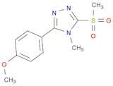 4H-1,2,4-Triazole, 3-(4-methoxyphenyl)-4-methyl-5-(methylsulfonyl)-