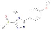4H-1,2,4-Triazole, 3-(4-methoxyphenyl)-4-methyl-5-(methylsulfinyl)-