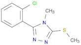 4H-1,2,4-Triazole, 3-(2-chlorophenyl)-4-methyl-5-(methylthio)-