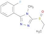 4H-1,2,4-Triazole, 3-(ethylsulfinyl)-5-(2-fluorophenyl)-4-methyl-