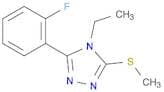 4H-1,2,4-Triazole, 4-ethyl-3-(2-fluorophenyl)-5-(methylthio)-