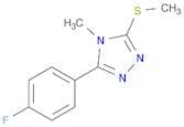 4H-1,2,4-Triazole, 3-(4-fluorophenyl)-4-methyl-5-(methylthio)-