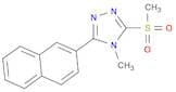 4H-1,2,4-Triazole, 4-methyl-3-(methylsulfonyl)-5-(2-naphthalenyl)-