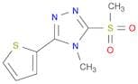 4H-1,2,4-Triazole, 4-methyl-3-(methylsulfonyl)-5-(2-thienyl)-