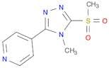 4-(4-Methyl-5-(methylsulfonyl)-4H-1,2,4-triazol-3-yl)pyridine