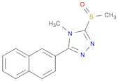 4H-1,2,4-Triazole, 4-methyl-3-(methylsulfinyl)-5-(2-naphthalenyl)-