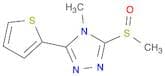4H-1,2,4-Triazole, 4-methyl-3-(methylsulfinyl)-5-(2-thienyl)-