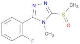 4H-1,2,4-Triazole, 3-(2-fluorophenyl)-4-methyl-5-(methylsulfinyl)-