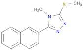 4H-1,2,4-Triazole, 4-methyl-3-(methylthio)-5-(2-naphthalenyl)-
