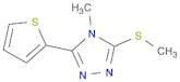 4H-1,2,4-Triazole, 4-methyl-3-(methylthio)-5-(2-thienyl)-
