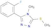 4H-1,2,4-Triazole, 3-(2-fluorophenyl)-4-methyl-5-(methylthio)-