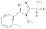 4H-1,2,4-Triazole, 3-(2-fluorophenyl)-4-methyl-5-(methylsulfonyl)-