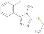 4H-1,2,4-Triazole, 3-(ethylthio)-5-(2-fluorophenyl)-4-methyl-