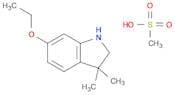 1H-Indole, 6-ethoxy-2,3-dihydro-3,3-dimethyl-, methanesulfonate (1:1)
