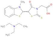3-Thiazolidineacetic acid, 5-(3-methyl-2(3H)-benzothiazolylidene)-4-oxo-2-thioxo-, compd. with N,N…