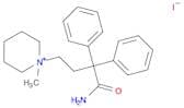 Piperidinium, 1-(4-amino-4-oxo-3,3-diphenylbutyl)-1-methyl-, iodide (1:1)