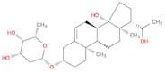 β-L-lyxo-Hexopyranoside, (3β,14β)-14,20-dihydroxypregn-5-en-3-yl 2,6-dideoxy- (9CI)