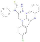 3H-1,2,4-Triazole-3-thione, 5-[(9-chloro-6H-indolo[2,3-b]quinoxalin-6-yl)methyl]-2,4-dihydro-4-phe…