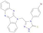 3H-1,2,4-Triazole-3-thione, 4-(4-bromophenyl)-2,4-dihydro-5-(6H-indolo[2,3-b]quinoxalin-6-ylmethyl…