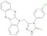 3H-1,2,4-Triazole-3-thione, 4-(4-chlorophenyl)-2,4-dihydro-5-(6H-indolo[2,3-b]quinoxalin-6-ylmethy…