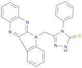 3H-1,2,4-Triazole-3-thione, 2,4-dihydro-5-(6H-indolo[2,3-b]quinoxalin-6-ylmethyl)-4-phenyl-