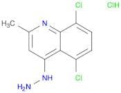 Quinoline, 5,8-dichloro-4-hydrazinyl-2-methyl-, hydrochloride (1:1)