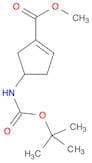 1-Cyclopentene-1-carboxylic acid, 4-[[(1,1-dimethylethoxy)carbonyl]amino]-, methyl ester