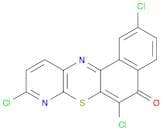 5H-Naphtho[2,1-b]pyrido[3,2-e][1,4]thiazin-5-one, 2,6,9-trichloro-