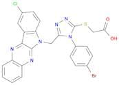 2-((4-(4-Bromophenyl)-5-((9-chloro-6H-indolo[2,3-b]quinoxalin-6-yl)methyl)-4H-1,2,4-triazol-3-yl)t…