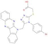2-((5-((6H-Indolo[2,3-b]quinoxalin-6-yl)methyl)-4-(4-bromophenyl)-4H-1,2,4-triazol-3-yl)thio)aceti…