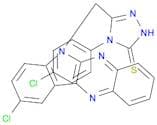 3H-1,2,4-Triazole-3-thione, 5-[(9-chloro-6H-indolo[2,3-b]quinoxalin-6-yl)methyl]-4-(4-chlorophenyl…