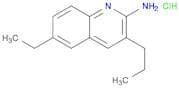 2-Quinolinamine, 6-ethyl-3-propyl-, hydrochloride (1:1)