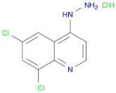 Quinoline, 6,8-dichloro-4-hydrazinyl-, hydrochloride (1:1)