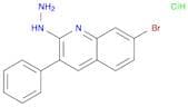 Quinoline, 7-bromo-2-hydrazinyl-3-phenyl-, hydrochloride (1:1)