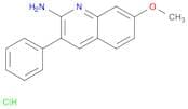 2-Quinolinamine, 7-methoxy-3-phenyl-, hydrochloride (1:1)