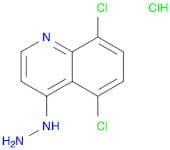 Quinoline, 5,8-dichloro-4-hydrazinyl-, hydrochloride (1:1)
