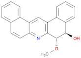 Dibenz[a,j]acridin-5-ol, 5,6-dihydro-6-methoxy-, (5R-trans)- (9CI)