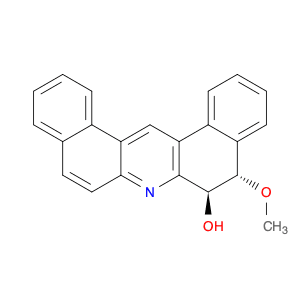 Dibenz[a,j]acridin-6-ol, 5,6-dihydro-5-methoxy-, (5S-trans)- (9CI)