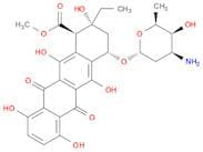 1-Naphthacenecarboxylic acid, 4-[(3-amino-2,3,6-trideoxy-α-L-lyxo-hexopyranosyl)oxy]-2-ethyl-1,2,3…