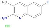 2-Quinolinamine, 6-fluoro-3-methyl-, hydrochloride (1:1)