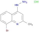 Quinoline, 8-bromo-4-hydrazinyl-2-methyl-, hydrochloride (1:1)