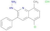 Quinoline, 5-chloro-2-hydrazinyl-8-methyl-3-phenyl-, hydrochloride (1:1)